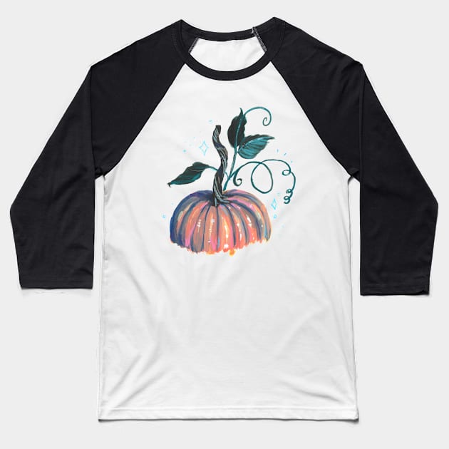 Magic Pumpkin Baseball T-Shirt by erinkatearcher